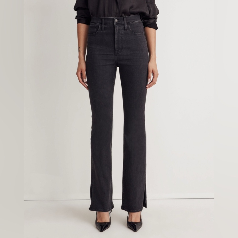Madewell Skinny Flare Jeans in Bellhaven Wash: Slit-Hem Edition Sz 24